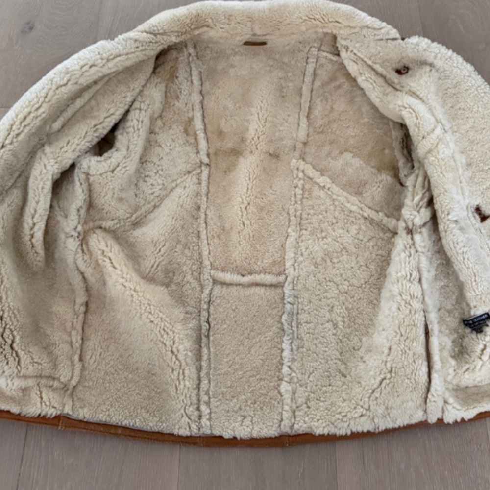 Vintage Leather Shearling Jacket - Picture 10 of 16